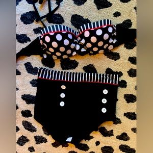 Brand new retro high waisted swimsuit